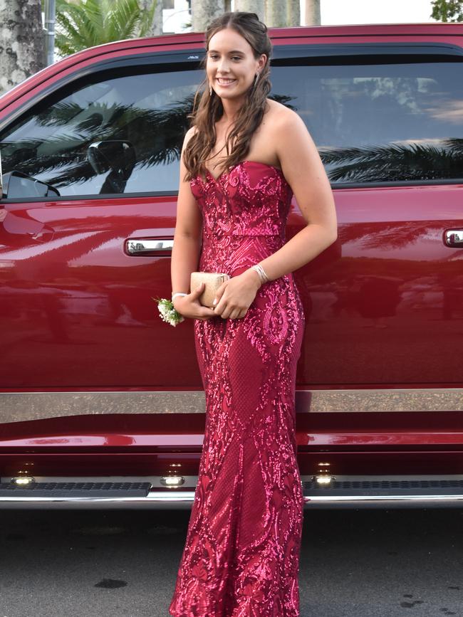 Zali Ronald at the Sarina State High School formal at the MECC, Mackay, on Thursday November 19. Picture: Zizi Averill