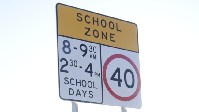 New school zones have been installed outside Bella Vista and North Kellyville public schools.