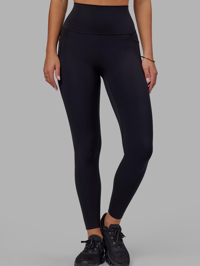 Smart Pocket 3/4 Length Gym Tights in Black, Active Truth