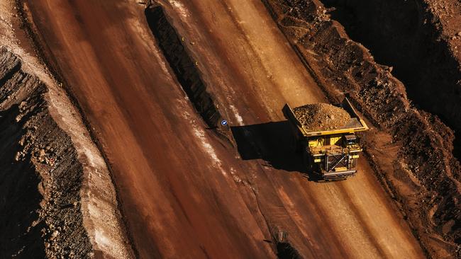 The benchmark price of 62 per cent iron ore was trading at just over $US100 a tonne on Friday night. Picture: Bloomberg