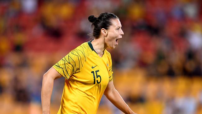 Emily Gielnik has emerged as the Matildas’ X-factor ahead of the World Cup. Picture: Getty