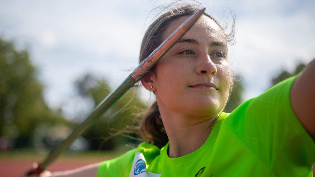 Kate Peterson has ambitions to throw javelin for Australia at Brisbane Olympics.