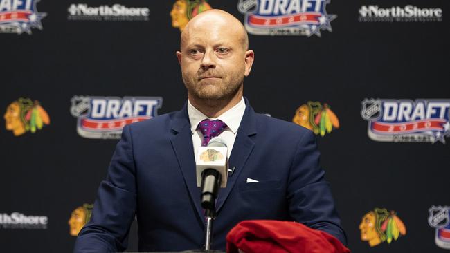 Stan Bowman has left the Chicago Blackhawks. (Photo by Taylor Wilder/NHLI via Getty Images)