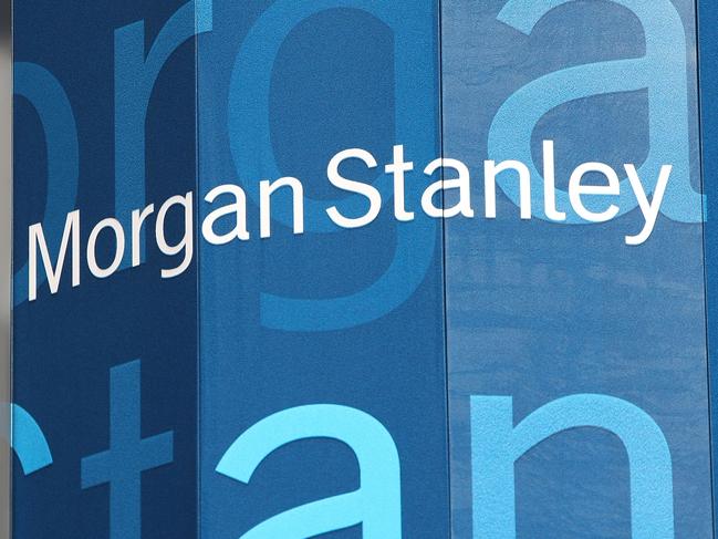 (FILES) In this file photo taken on September 19, 2008tThe logo for Morgan Stanley is seen at their headquarters in Times Square in New York City. - US investment bank Morgan Stanley announced February 20, 2020 it will buy online trading pioneer E*Trade in a deal valued at $13 billion. It would be the largest acquisition by an American bank since the 2008 global financial crisis, and comes as online brokers are competing fiercely for new customers. (Photo by MARIO TAMA / GETTY IMAGES NORTH AMERICA / AFP)