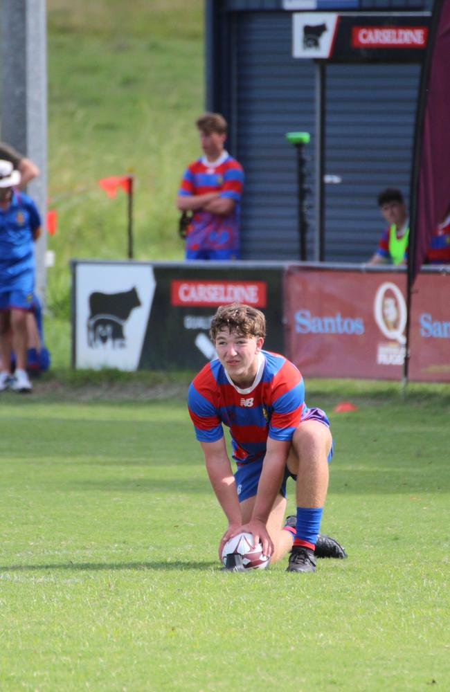 Ballymore Cup rugby action at the Albany Creek Brumbies Junior Rugby Union Club on Friday, April 12, 2024.