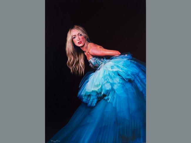 One of the favourites to take out the 2025 Archibald Prize is this portrait of radio star Jackie O. The portrait painted by artist Kelly Maree titled Jackie O has already seen several people declare it their favourite for the prestigious honour. Picture: Kelly Maree, Archibald 2025, Photo: Art Gallery of New South Wales, Jenni Carter