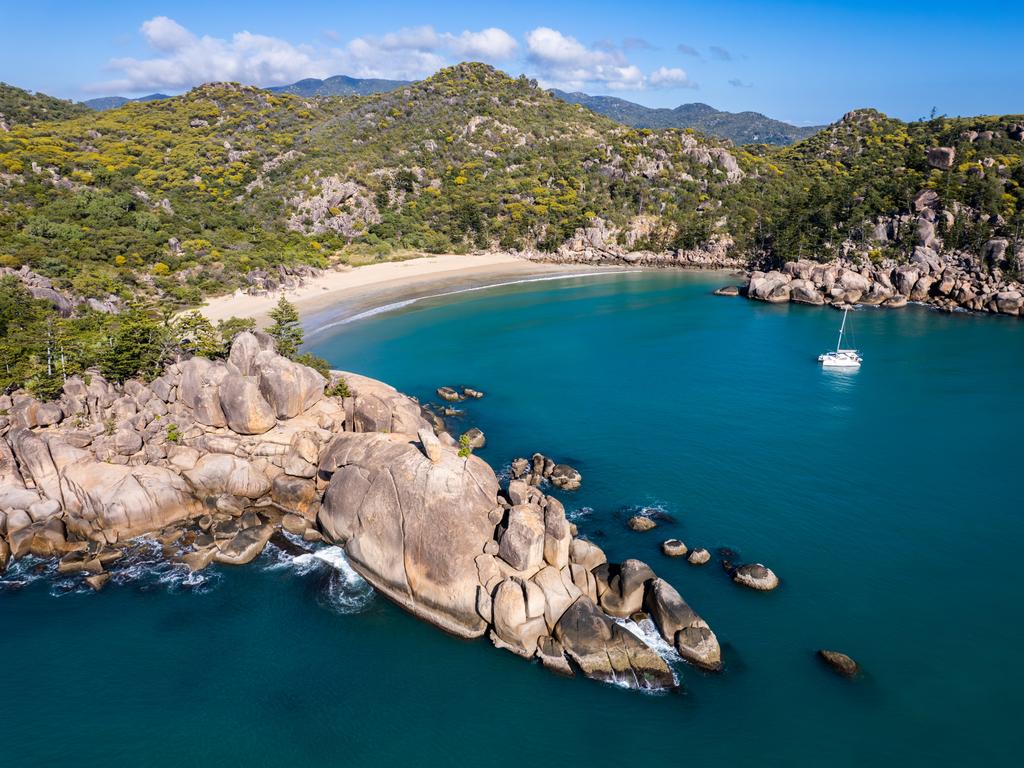 Aerial view of Balding Bay on Magnetic Island. Picture: iStock