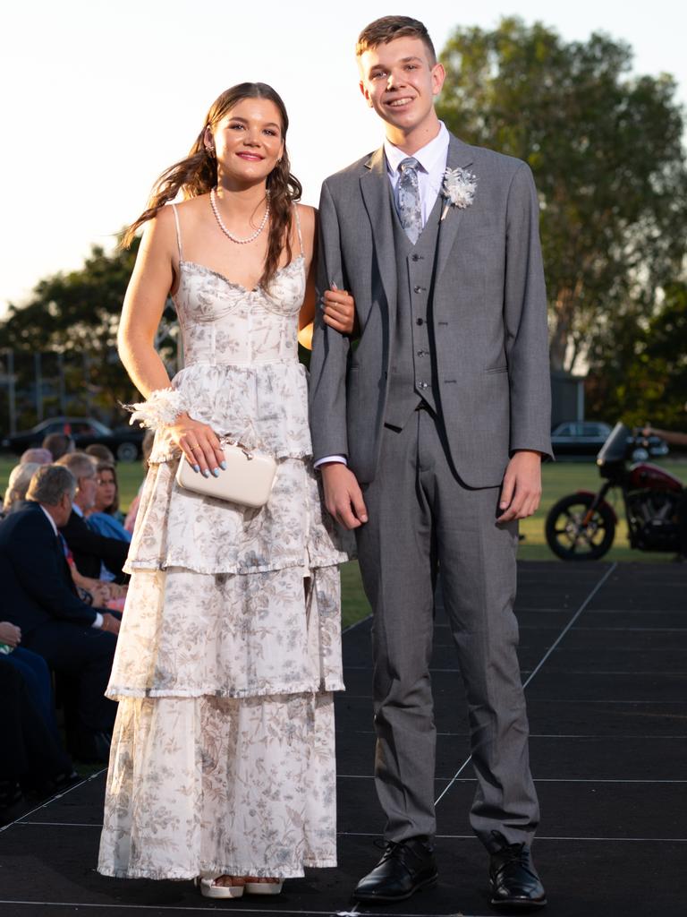 Tyler Stormonth and Lachlan Wilson at the 2024 Rockhampton Grammar School formal.