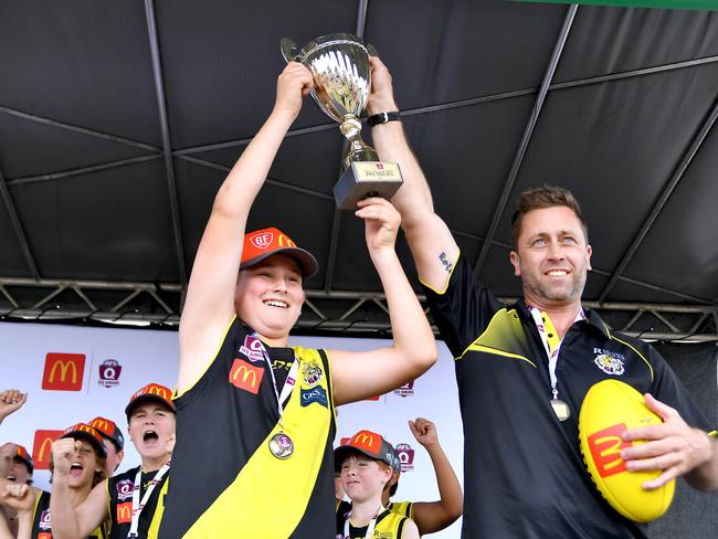 Action from Saturday's McDonaldâ€™s South East Queensland Youth Grand Finals played at Yeronga AFC. 2 September 2023. Picture, John Gass
