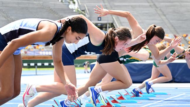 The Queensland All Schools track and field championships at QSAC. Saturday November 2, 2024. Picture, John Gass