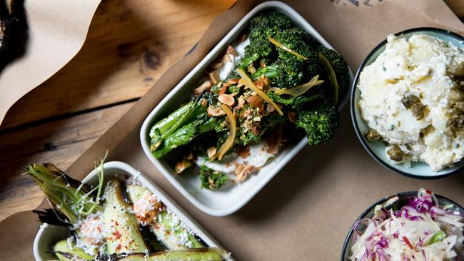 Sides at Bluebonnet Barbecue. Picture: Kate Shanasy/Bluebonnet