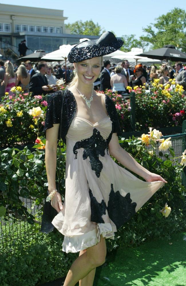 Fashions on the Field winner Anett Wockenfuss at Derby Day 2004.