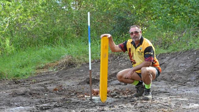 Gympie Aboriginal land rights advocate Wit-boooka, charged under his registered name Gary Tomlinson. Picture: Craig Warhurst photographer The