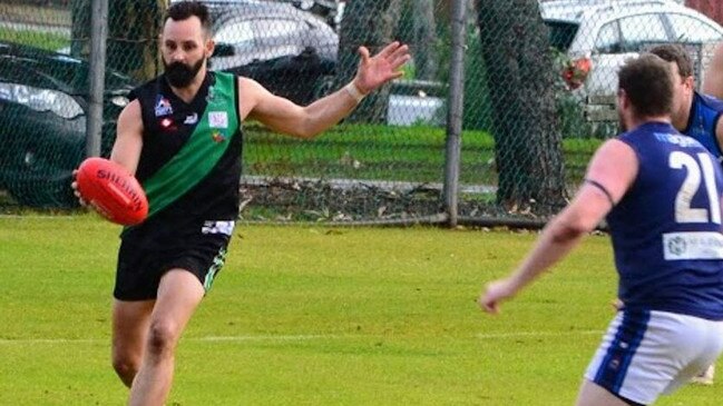 Matt Gibson in action for Greenacres. Picture: Michelle Adey