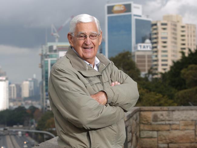 Former North Sydney federal independent Ted Mack has again thrown his support behind the surgeon. Picture: Adam Ward