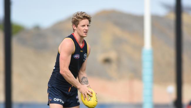 Rory Sloane of the Adelaide Crows at a morning training session at West Lakes on Tuesday, March 17, 2020. Picture: Adelaide Football Club