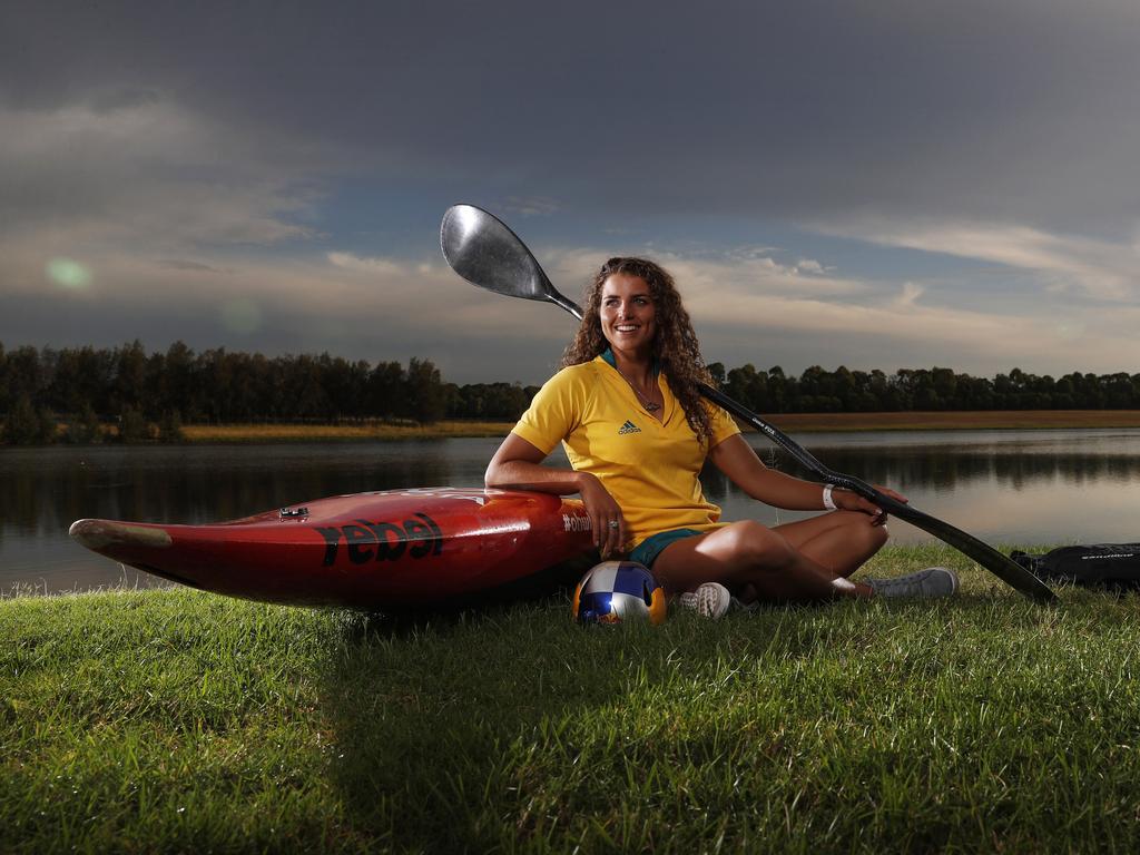 Jessica Fox is one of Australia's great medal hopes for the Rio Olympics in the Canoe/Kayak whitewater competition. A silver medalist from London Jess is aiming for one better in Rio. Picture. Phil Hillyard