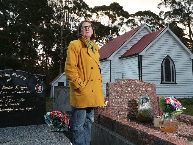 Former Tasman mayor Roseanne Heyward, whose goddaughter Elizabeth Howard, a Port Arthur victim, is buried at St Alban's Church in Koonya. Picture: NIKKI DAVIS-JONES