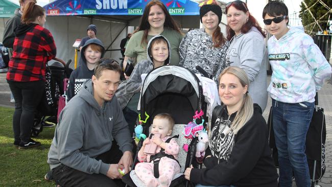 Crowds arriving early for the first day of the show. Picture: Dean Martin