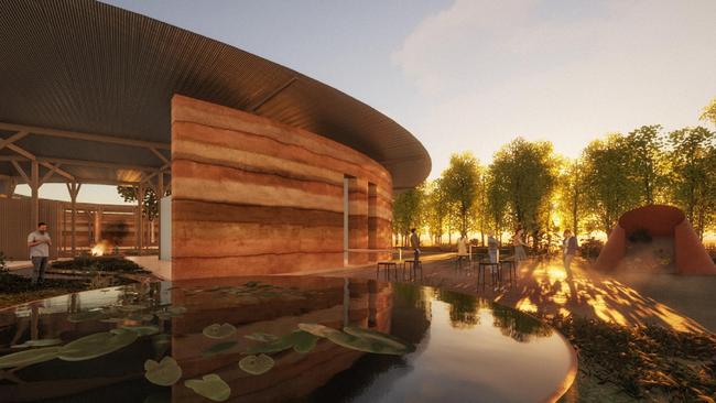 How the new Wiradjuri Tourism Centre in Dubbo could look. Picture: Peter Stutchbury Architecture /Dubbo Regional Council