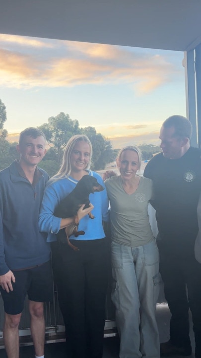 Valerie reunited with her owners on KI