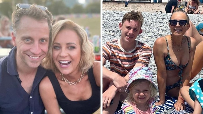 Carrie Bickmore and Chris Walker have separated and said their kids are their priority. Pictures: Instagram