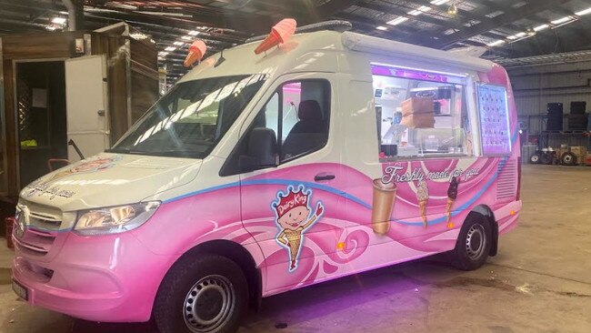One of Mr Girgenti's two Mr Whippy vans, which are now back on the road.