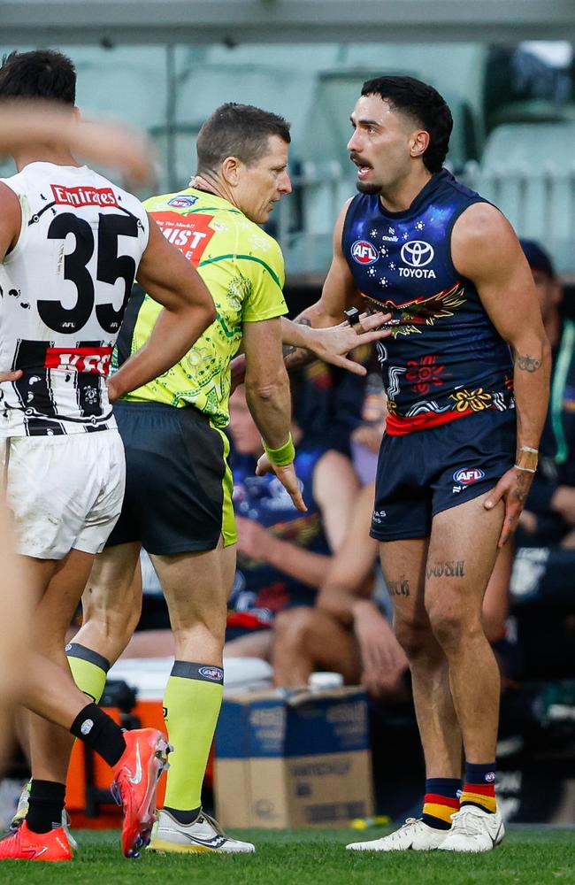 Izak Rankine will miss at least three week with a hamstring injury. Picture: Dylan Burns/AFL Photos