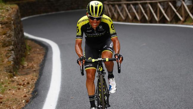 Esteban Chaves has not raced since the Giro d’Italia in May and may return via the Australian summer. Picture: Luk Benies (AFP).