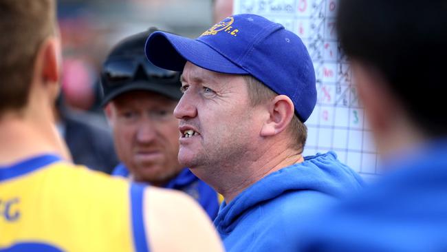 Noble Park coach Steve Hughes. Picture: Stuart Milligan