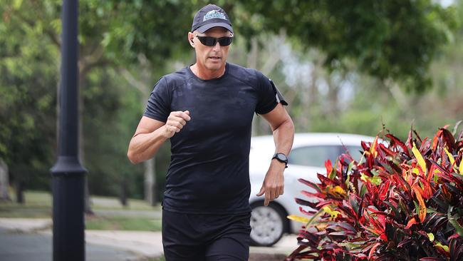 Gold Coast Senior Sergeant Arron Ottaway stood down in March over a claim he helped catch armed juvenile offenders. Picture: Nigel Hallett