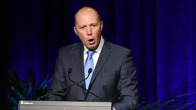 Home Affairs Minister Peter Dutton.