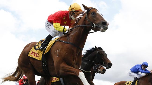 In The Congo can give trainers Gai Waterhouse and Adrian Bott another Group 1 win in the Coolmore Stud Stakes on Saturday. Picture: Getty Images