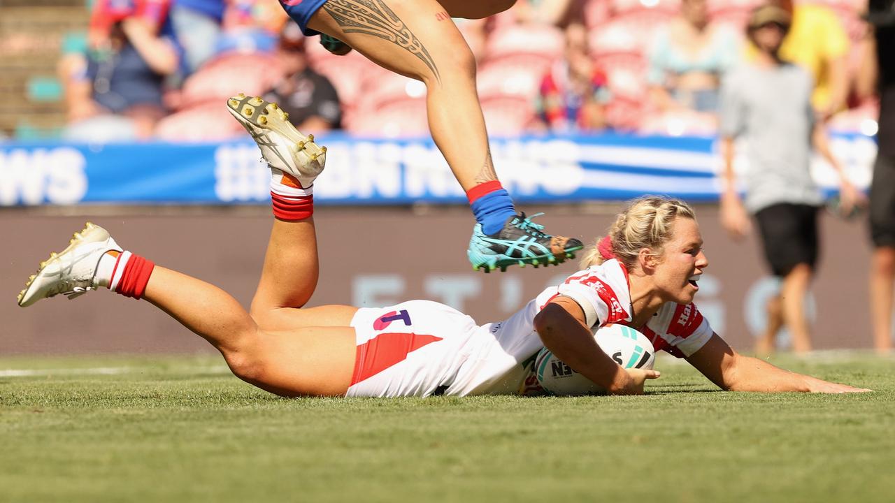 Emma Tonegato starred for the Dragons against the Knights. Picture: Ashley Feder/Getty Images