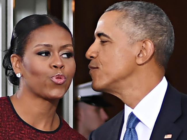 US President Barack Obama and First Lady Michelle Obama. Picture: AFP
