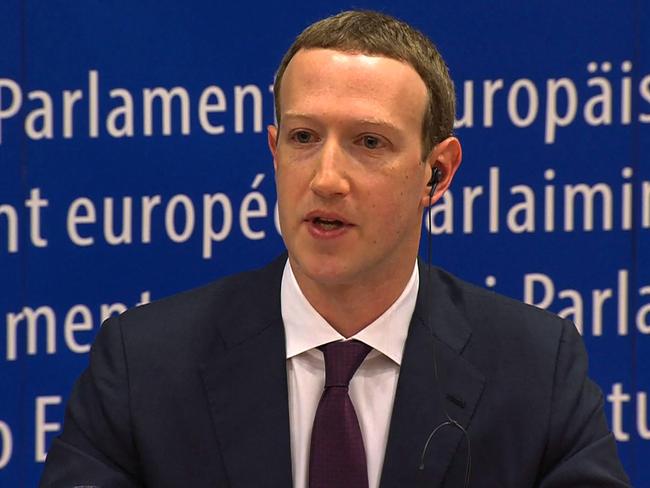 Facebook chief executive Mark Zuckerberg. Picture: AFP