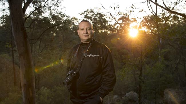 Ricardo Lonza in bushland off Nymboida Crescent, Ruse. Picture: Melvyn Knipe