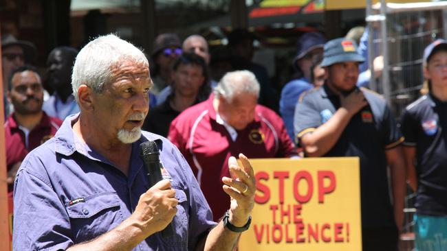 Central Australian Aboriginal Congress male cultural lead and Alice Springs Town Councillor Michael Liddle. Picture: Gera Kazakov