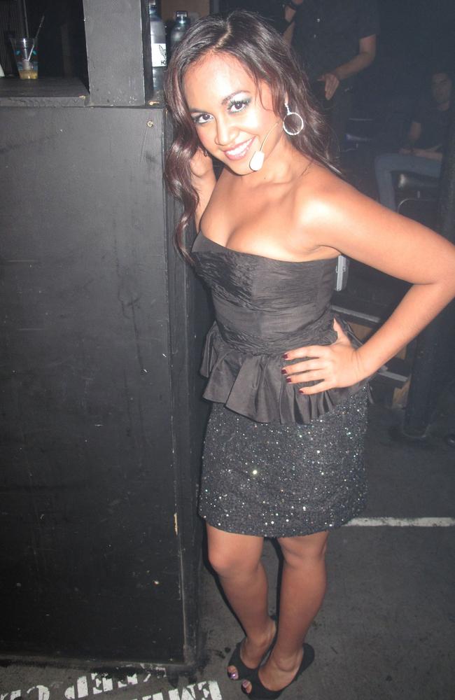 Singer Jessica Mauboy performing at Home Nightclub in Darling Harbour in 2009. Picture: Joel Christie.