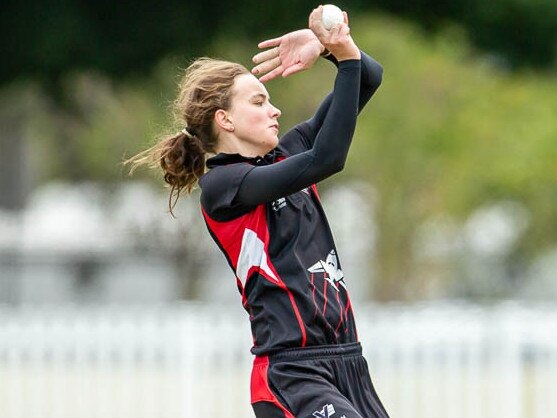 Women's Premier Cricket: Makinley Blows in action for Essendon Maribyrnong Park EMP. Picture: Arj Giese