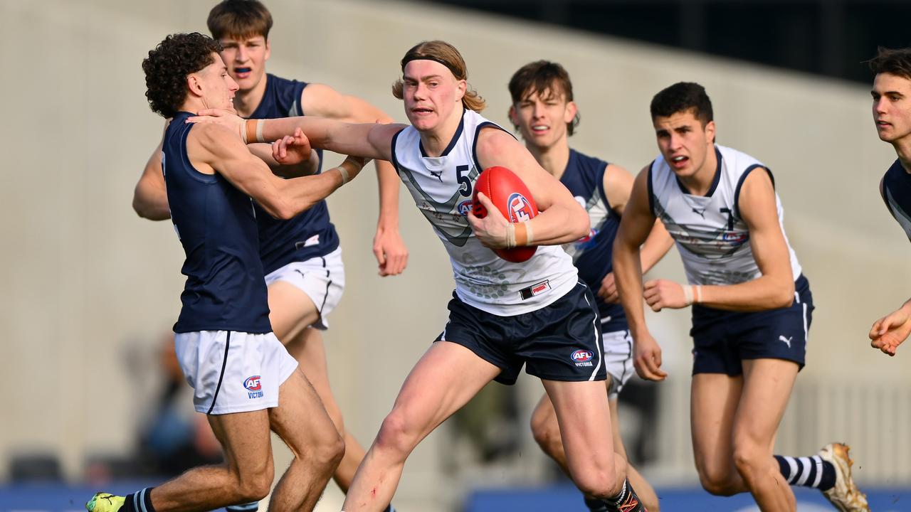 Will the Eagles keep the first pick and take Harley Reid? Picture: Morgan Hancock/AFL Photos