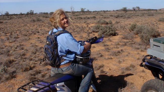 Tanja Ebert on her husband’s remote sheep station.