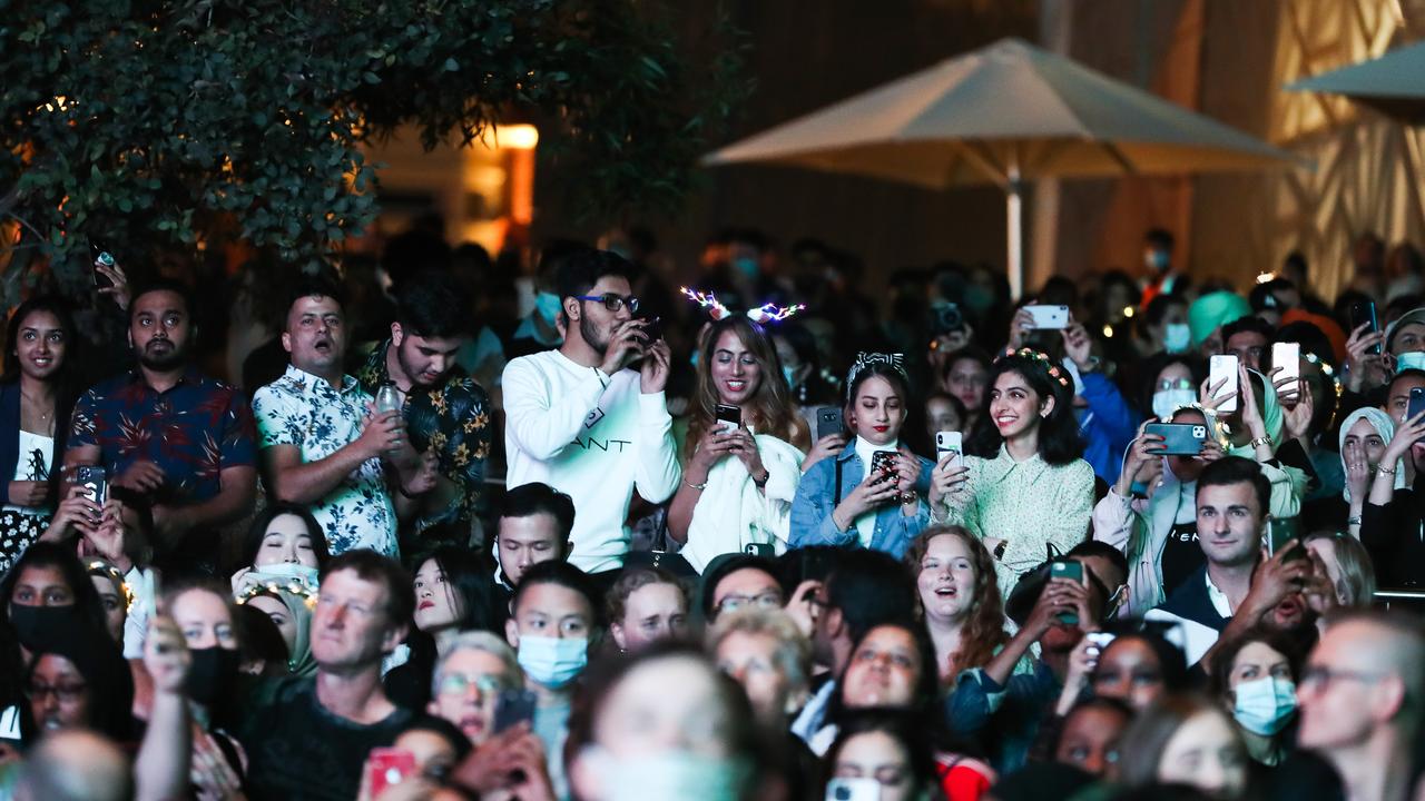 A general view of Melburnians celebrating New Years at Federation Square last year. Picture: Asanka Ratnayake/Getty Images