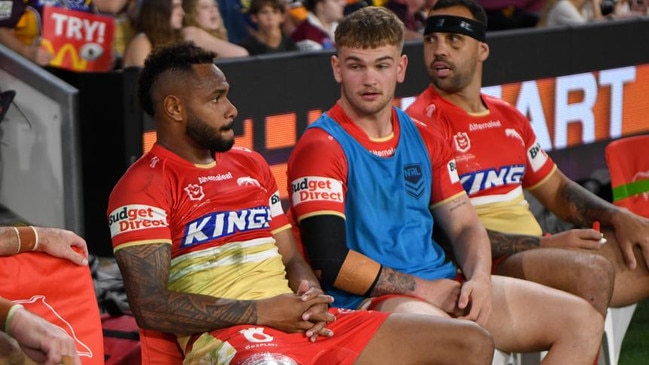 Hamiso Tabuai-Fidow returns from a hamstring injury for the Dolphins. Picture: NRL Photos