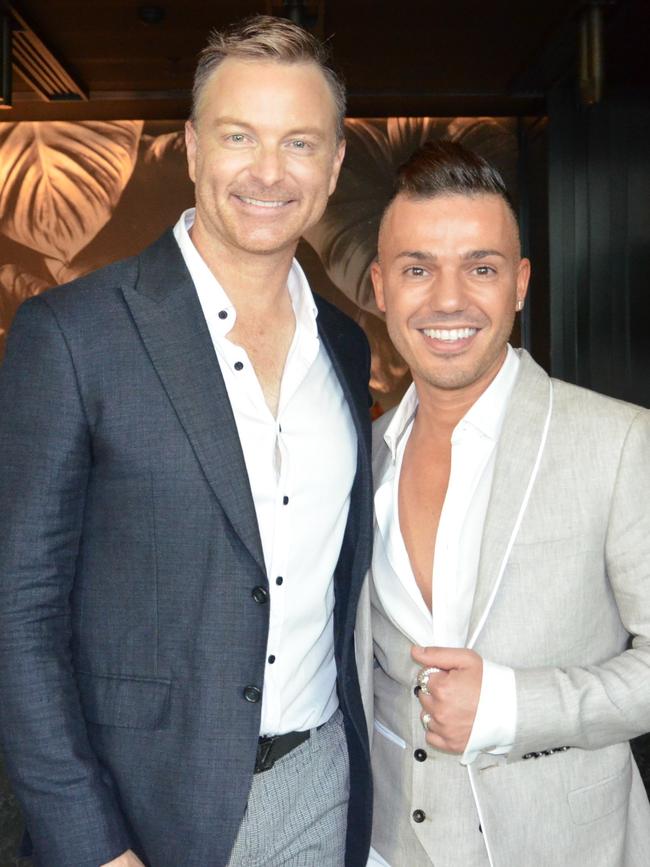 Tim Campbell and Anthony Callea. Picture: Fiona Byrne