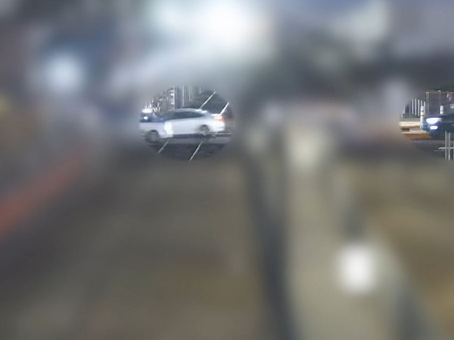 Footage of vehicles at the scene of the Douglas Mikhaeel shooting in Deer Park. The victim’s black ute and a white car believed to be the closest car to his vehicle at the time of the incident.