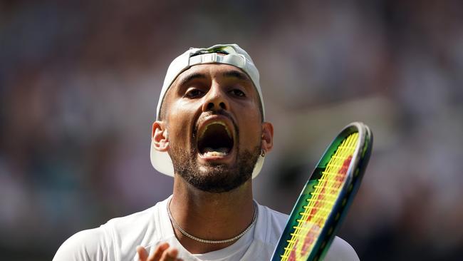 Nick Kyrgios will never reach his potential until he learns to control his temper. Picture: Getty