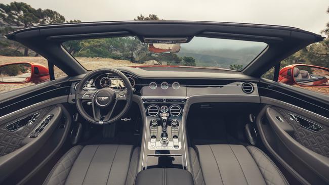 The Bentley has an opulent interior worthy of its stratospheric price tag.