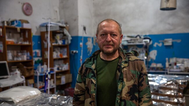 Viktor, a 49-year-old surgeon, runs a trauma centre in a former bakery. Picture: Charlie Faulkner/The Times