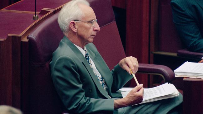 The late Senator Brian Harradine set a fine example of how an upper house politician should behave, but few have followed in his footsteps. Picture: Supplied